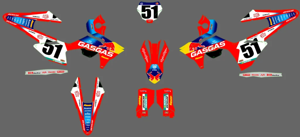 Okleina motocyklowa GAS GAS - GAS-91