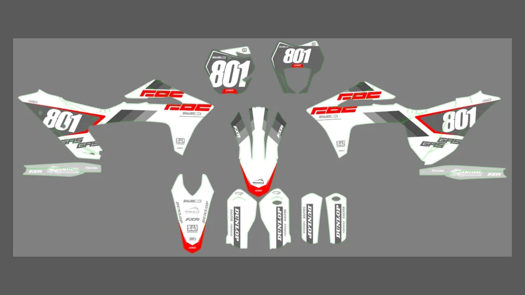 Okleina motocyklowa GAS GAS - GAS-92