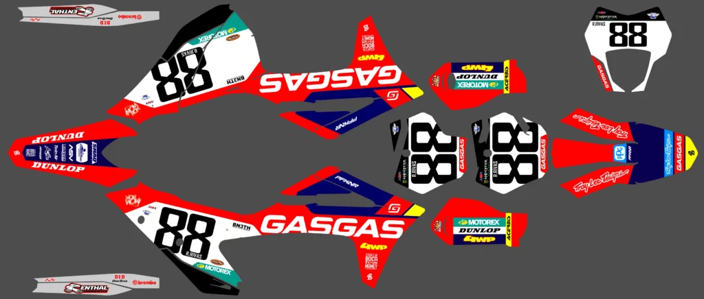Okleina motocyklowa GAS GAS - GAS-93