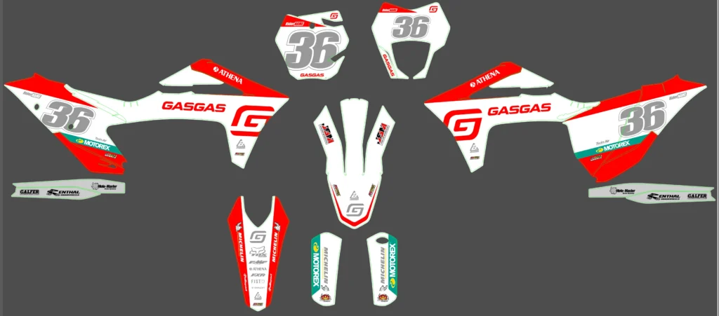 Okleina motocyklowa GAS GAS - GAS-95