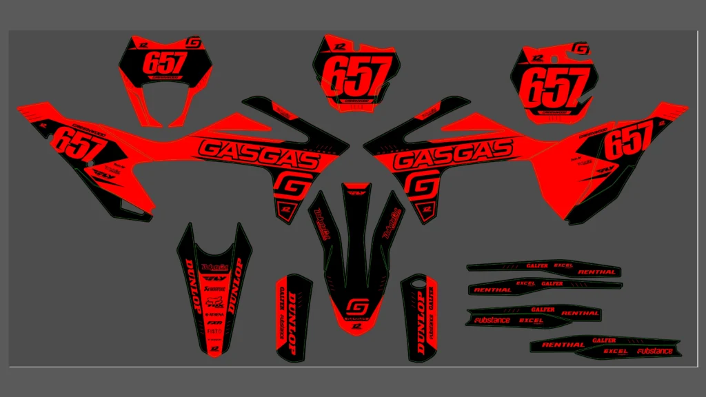 Okleina motocyklowa GAS GAS - GAS-96
