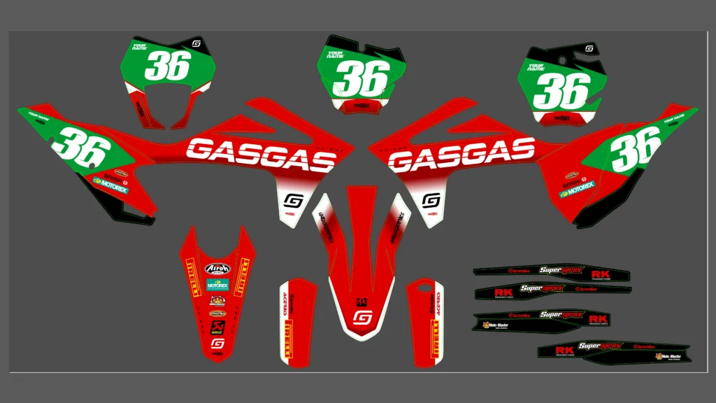 Okleina motocyklowa GAS GAS - GAS-99