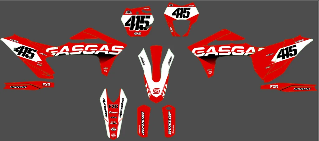 Okleina motocyklowa GAS GAS - GAS-102