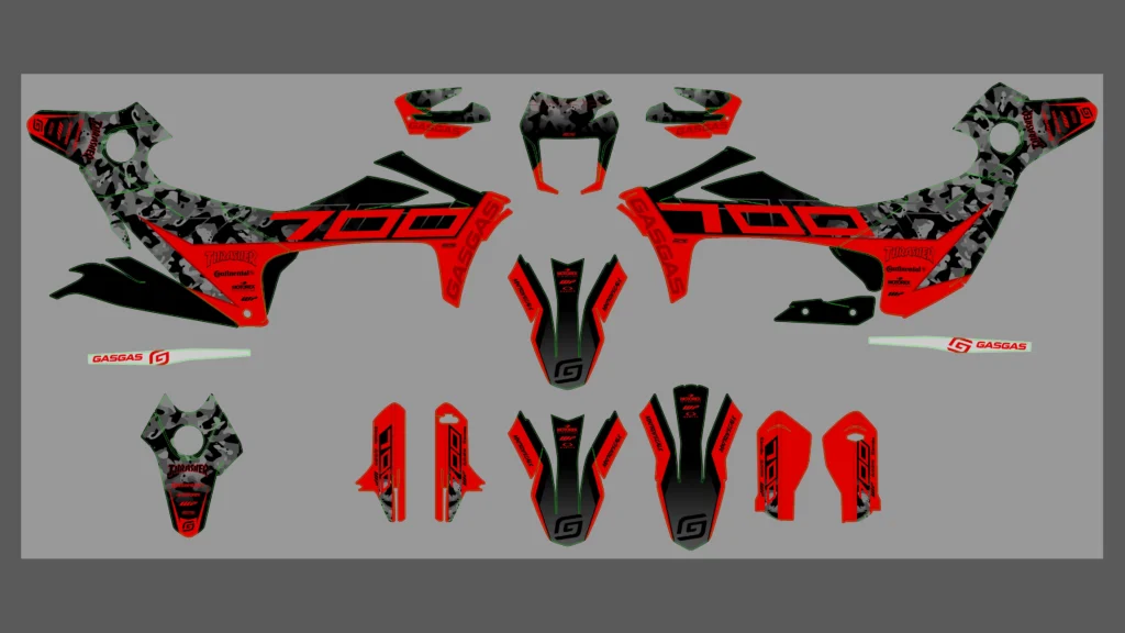 Okleina motocyklowa GAS GAS - GAS-103