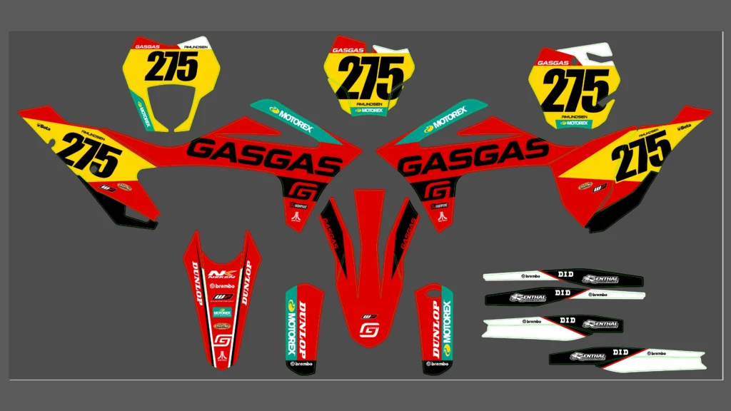 Okleina motocyklowa GAS GAS - GAS-104