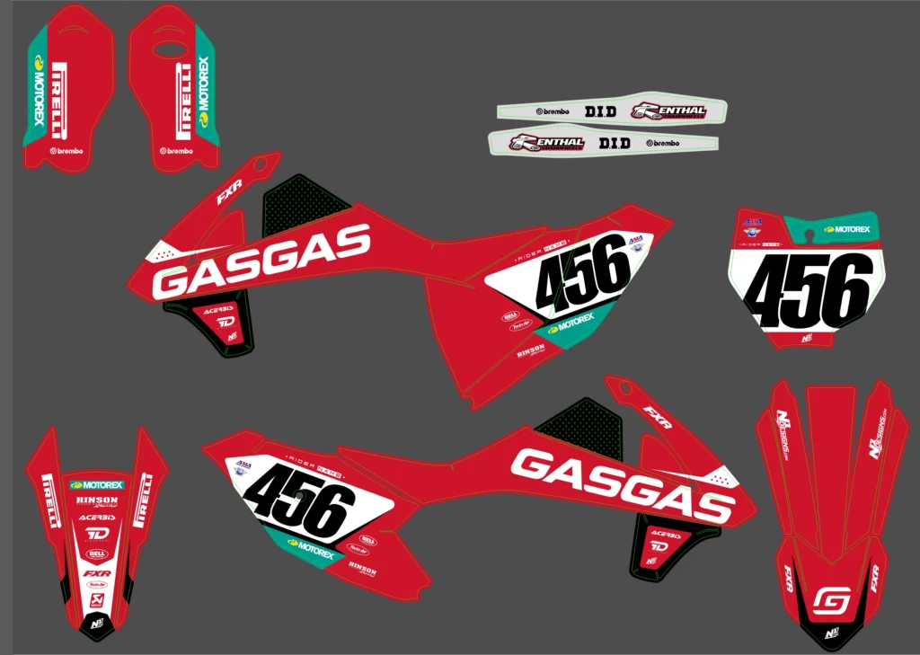 Okleina motocyklowa GAS GAS - GAS-105