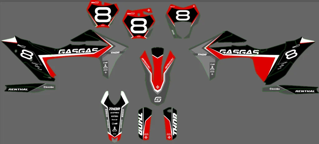 Okleina motocyklowa GAS GAS - GAS-107