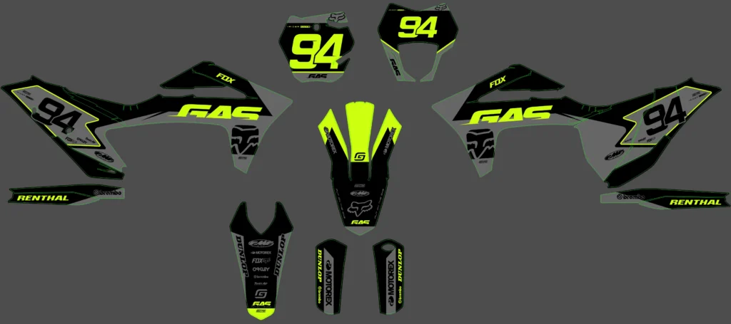 Okleina motocyklowa GAS GAS - GAS-108
