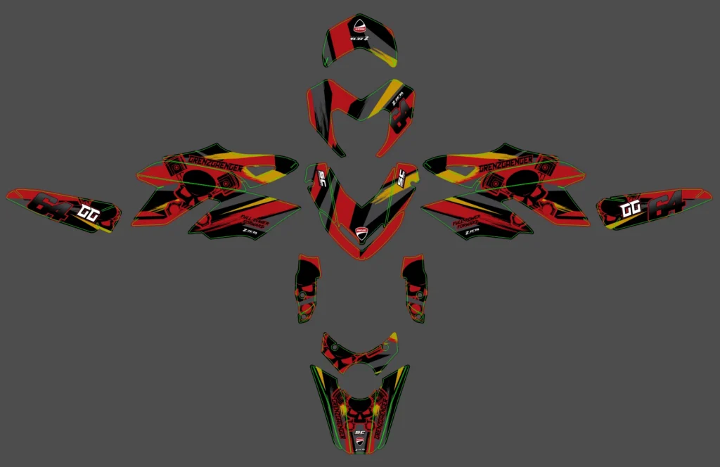 Okleina motocyklowa DUCATI - DUC-19