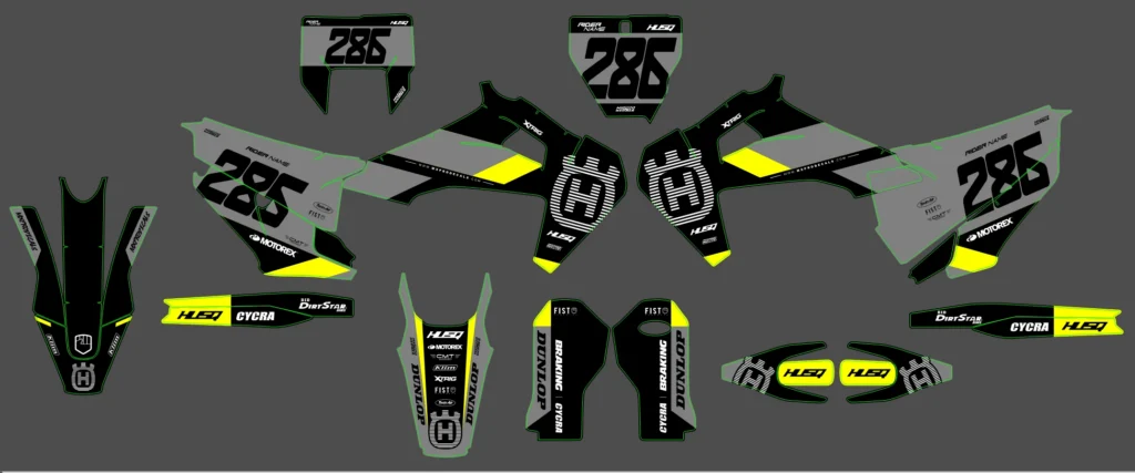 Okleina motocyklowa HUSQVARNA - HUSQ-243