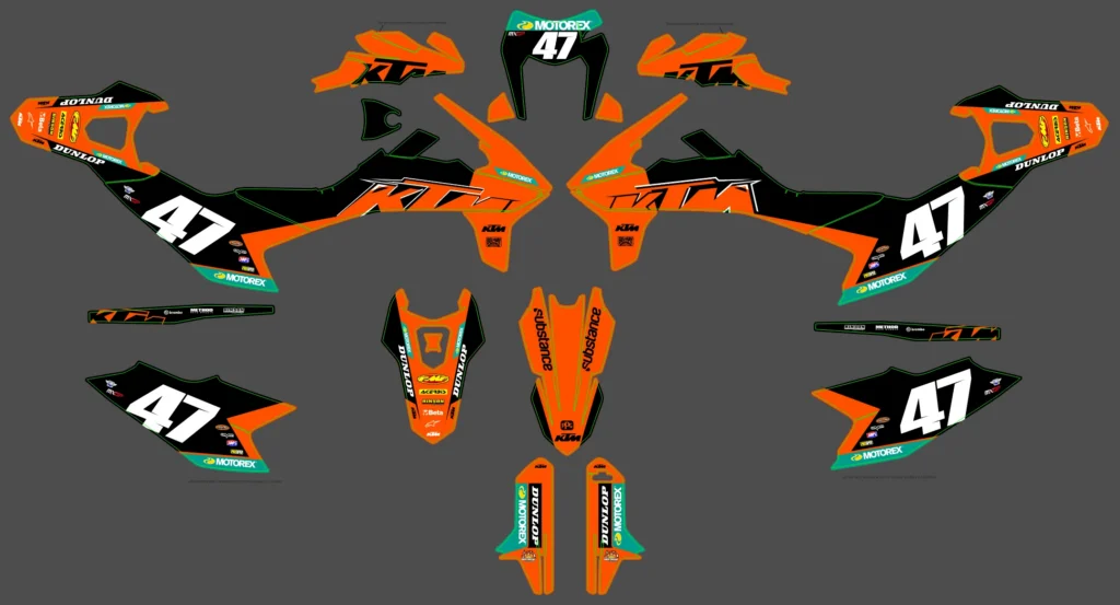Okleina motocyklowa KTM - KTM-850