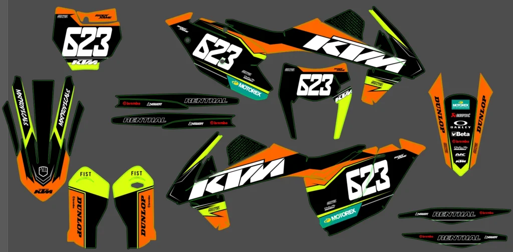 Okleina motocyklowa KTM - KTM-992