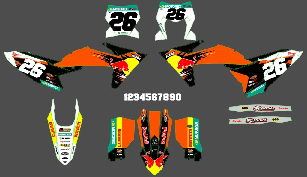 Okleina motocyklowa KTM - KTM-966