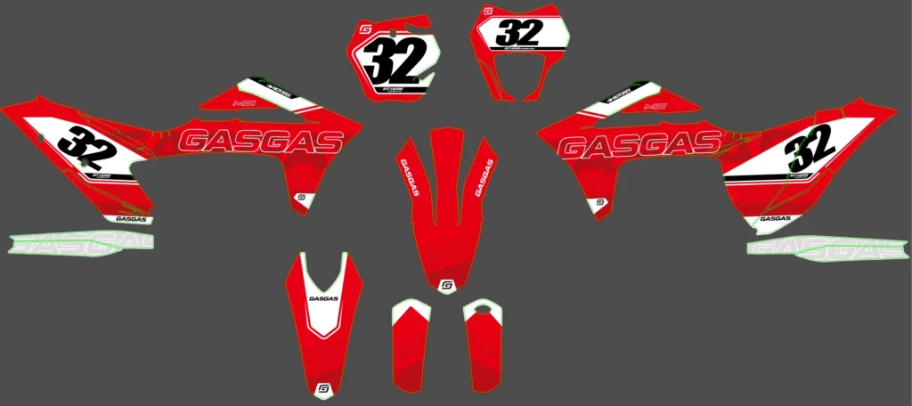 Okleina motocyklowa GAS GAS - GAS-114