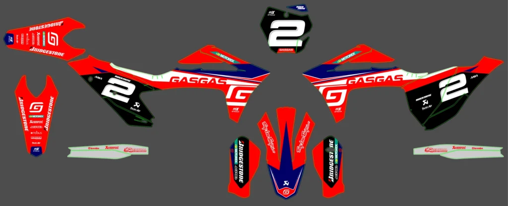 Okleina motocyklowa GAS GAS - GAS-115