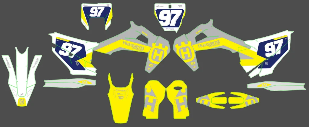 Okleina motocyklowa HUSQVARNA - HUSQ-245