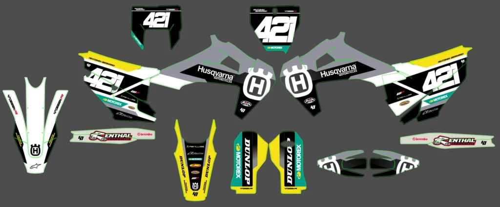 Okleina motocyklowa HUSQVARNA - HUSQ-246