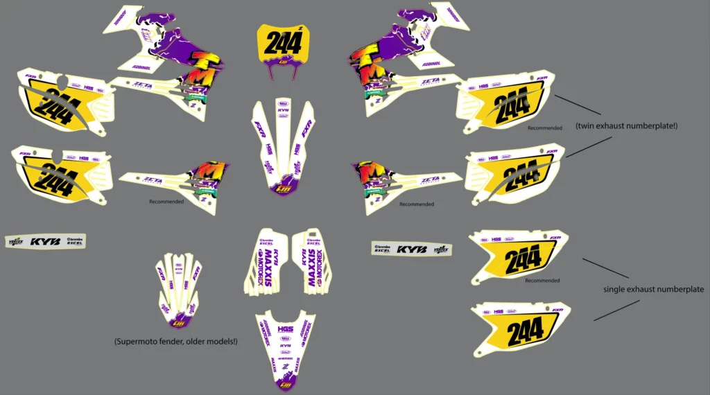 Okleina motocyklowa TM Racing - TMR-19