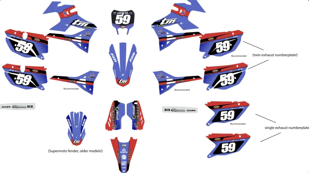 Okleina motocyklowa TM Racing - TMR-18
