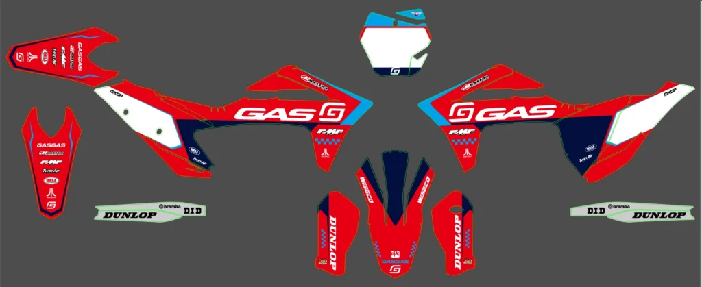 Okleina motocyklowa GAS GAS - GAS-117