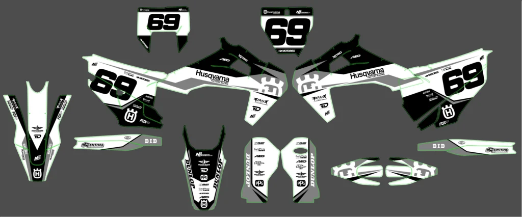 Okleina motocyklowa HUSQVARNA - HUSQ-247