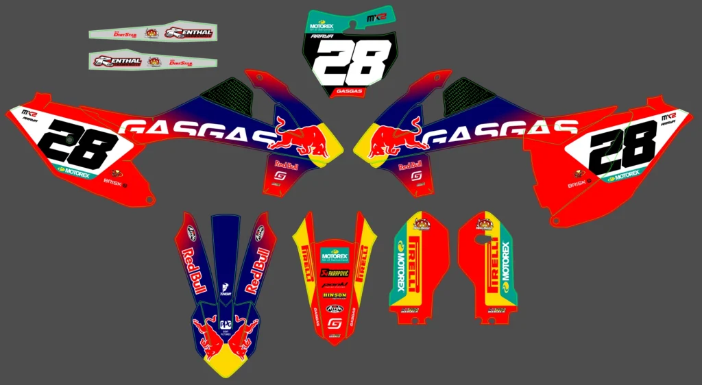 Okleina motocyklowa GAS GAS - GAS-118