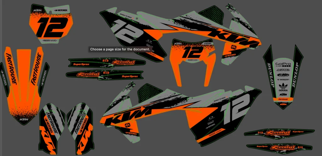 Okleina motocyklowa KTM - KTM-1078