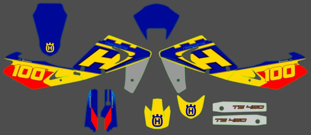 Okleina motocyklowa HUSQVARNA - HUSQ-256