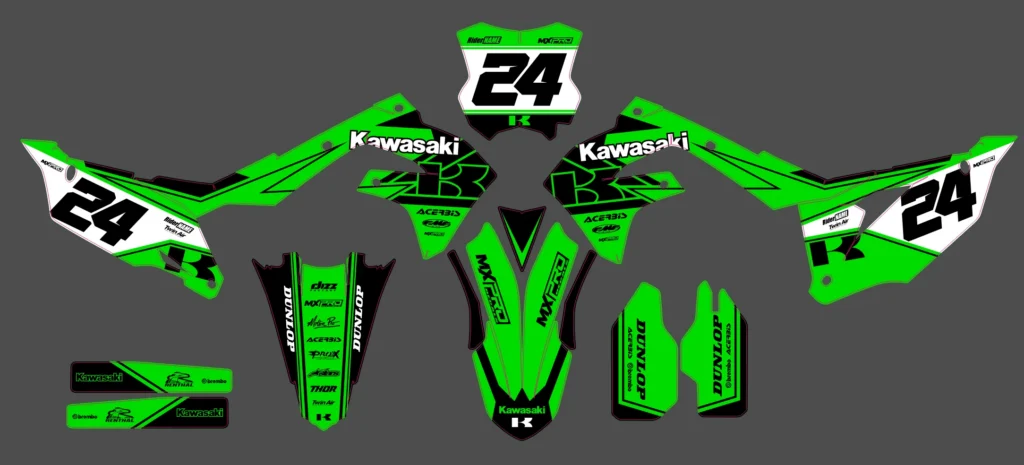 Okleina motocyklowa KAWASAKI - KAW-154