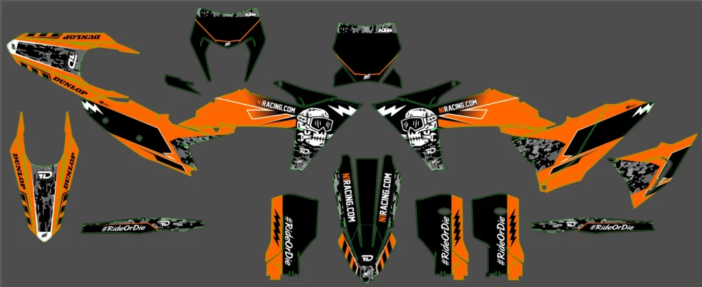 Okleina motocyklowa KTM - KTM-909