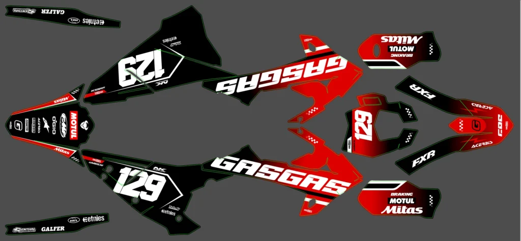 Okleina motocyklowa GAS GAS - GAS-121