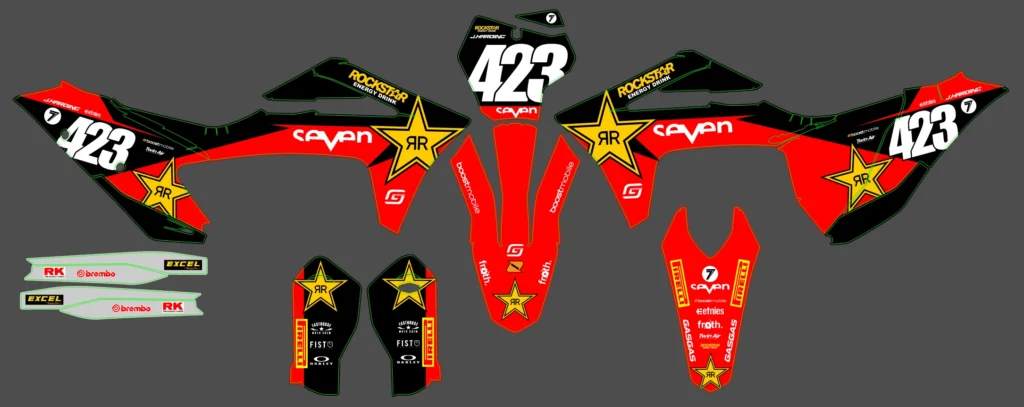 Okleina motocyklowa GAS GAS - GAS-122