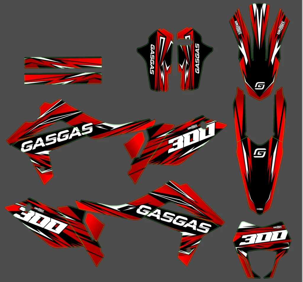 Okleina motocyklowa GAS GAS - GAS-123