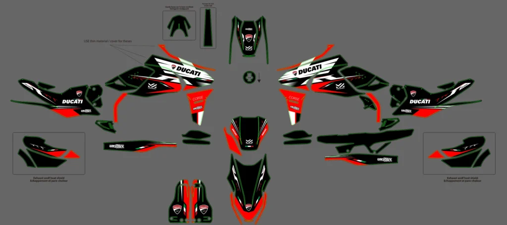 Okleina motocyklowa DUCATI - DUC-18