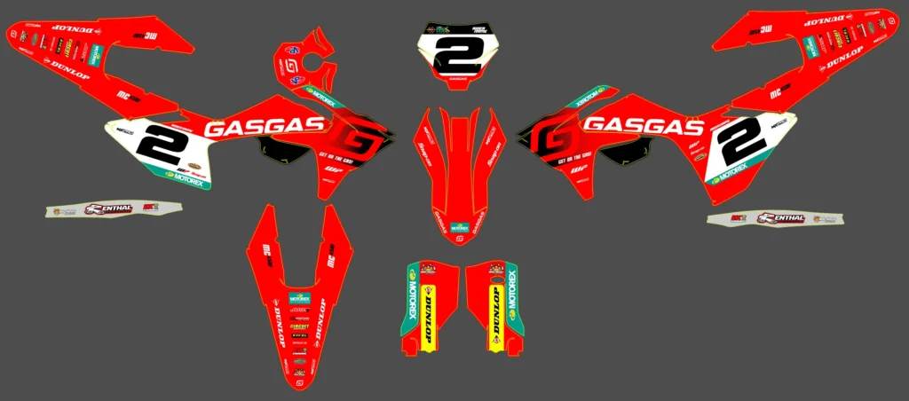 Okleina motocyklowa GAS GAS - GAS-124