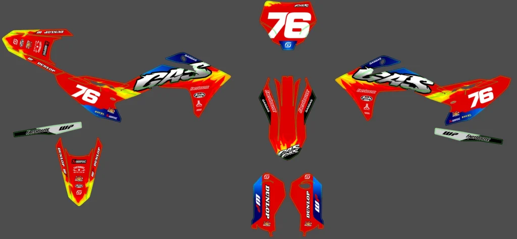 Okleina motocyklowa GAS GAS - GAS-126