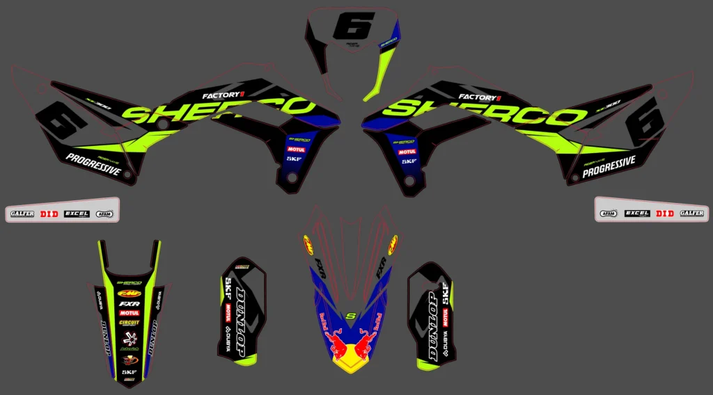 Okleina motocyklowa SHERCO - SHERCO-25
