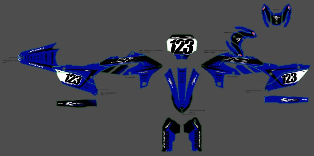 Okleina motocyklowa YAMAHA - YAM-345