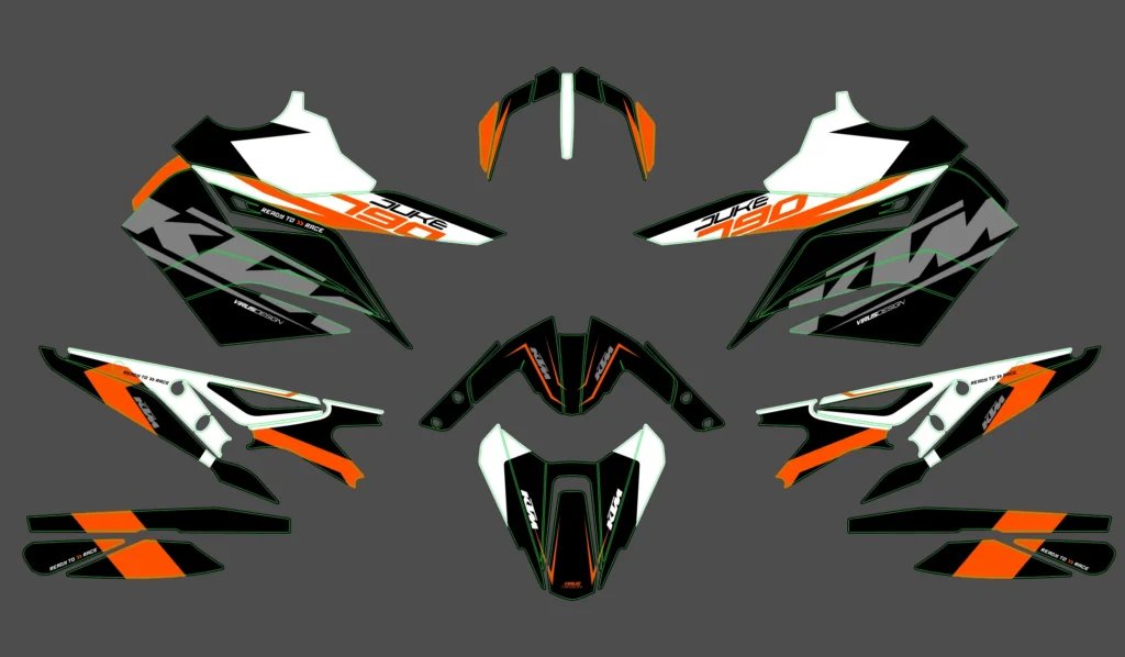 Okleina motocyklowa KTM - KTM-924