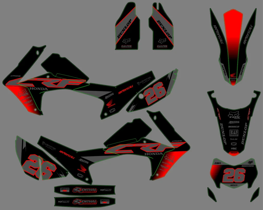 Okleina motocyklowa HONDA - HON-240