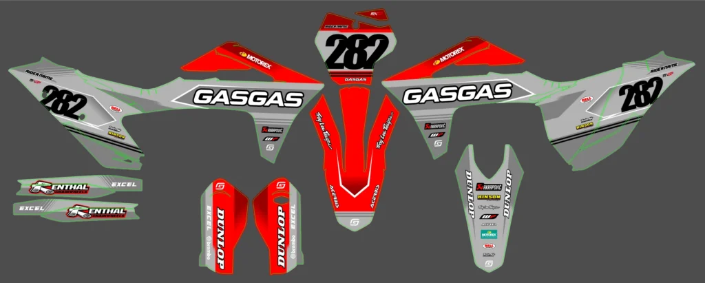 Okleina motocyklowa GAS GAS - GAS-127
