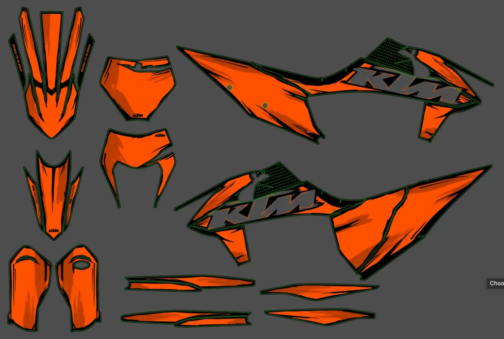 Okleina motocyklowa KTM - KTM-1073