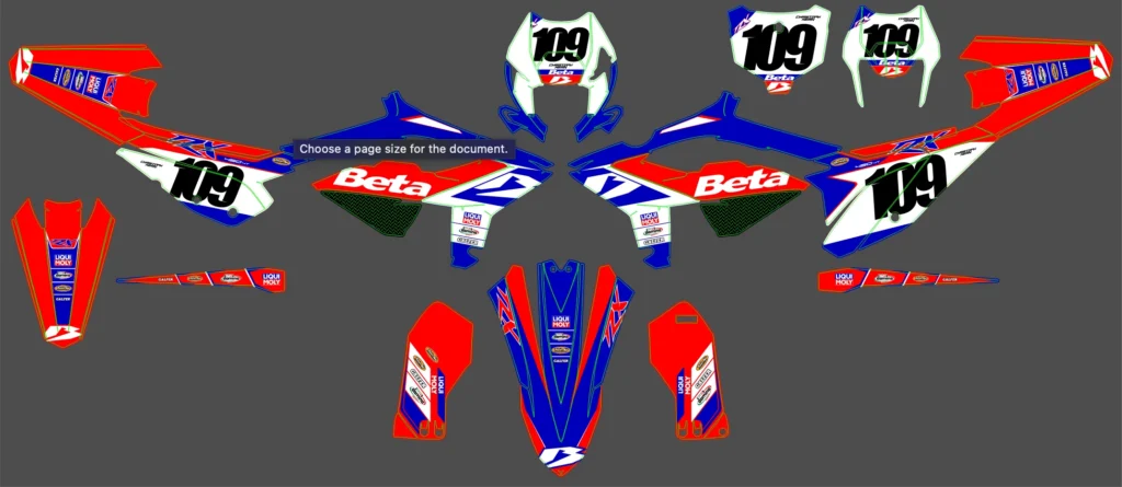 Okleina motocyklowa BETA - BETA-78