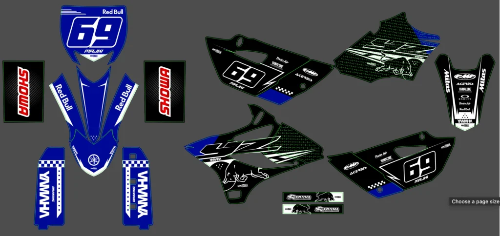 Okleina motocyklowa YAMAHA - YAM-357