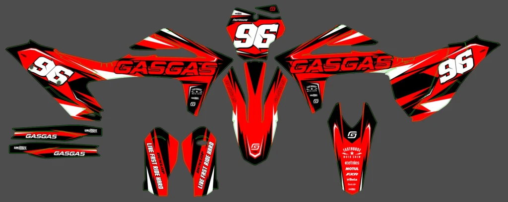 Okleina motocyklowa GAS GAS - GAS-128