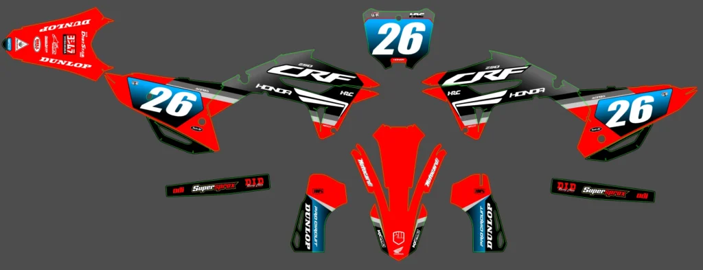 Okleina motocyklowa HONDA - HON-253