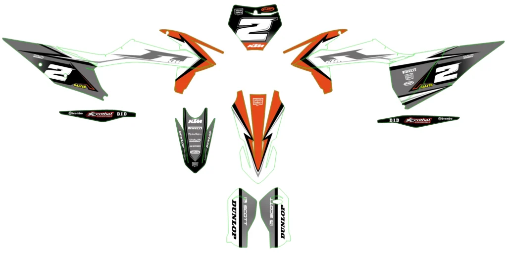Okleina motocyklowa KTM - KTM-567