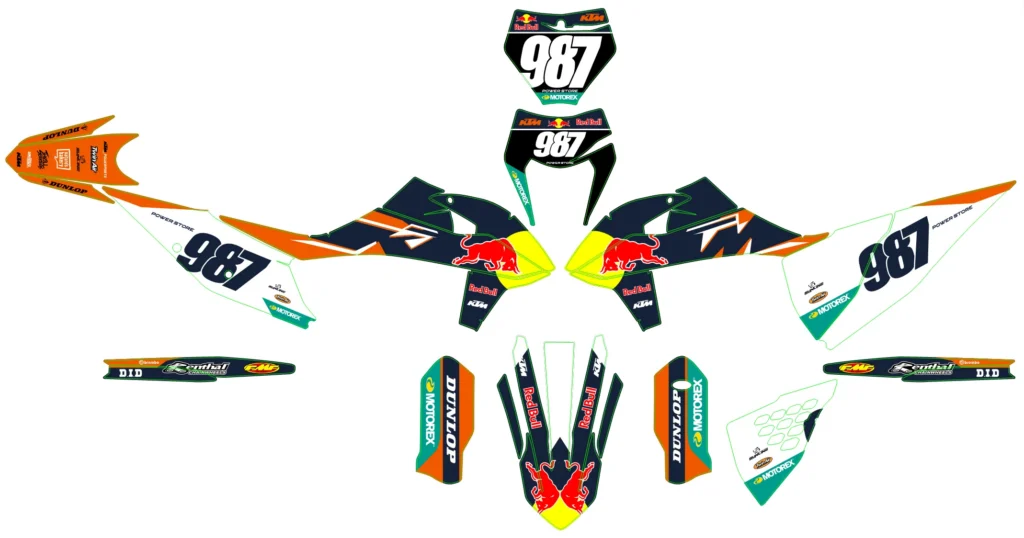 Okleina motocyklowa KTM - KTM-734