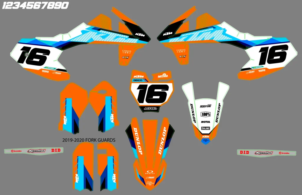 Okleina motocyklowa KTM - KTM-893