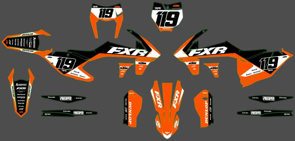 Okleina motocyklowa KTM - KTM-744